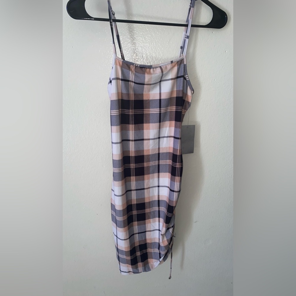 Plaid Bodycon Mini Dress